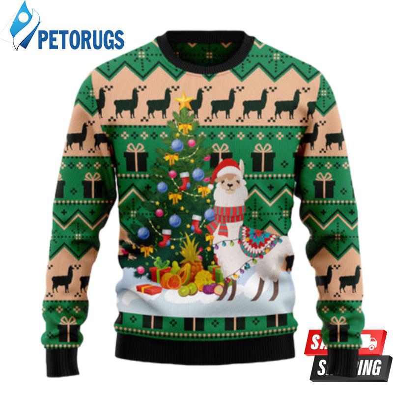 Christmas-Tree-Llama-Ugly-Christmas-Sweaters-1