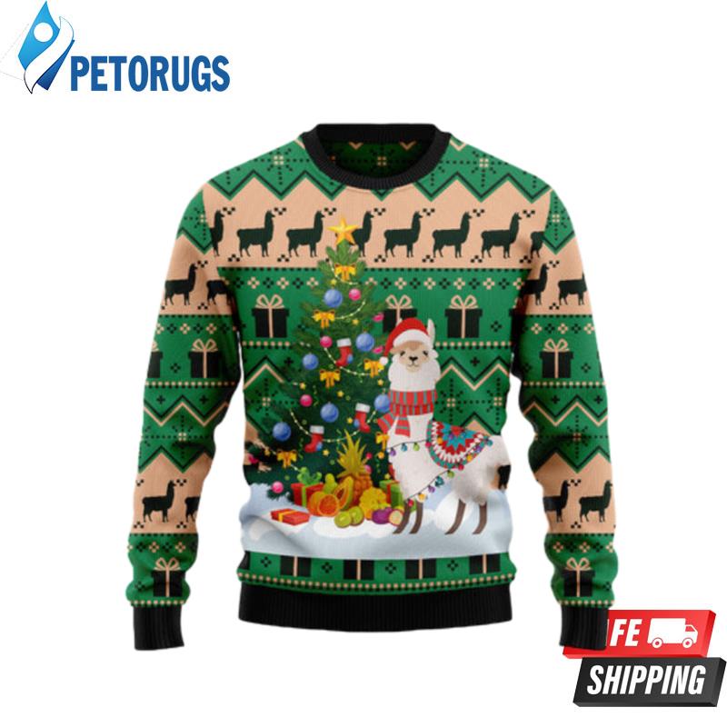 Christmas-Tree-Llama-Ugly-Christmas-Sweaters