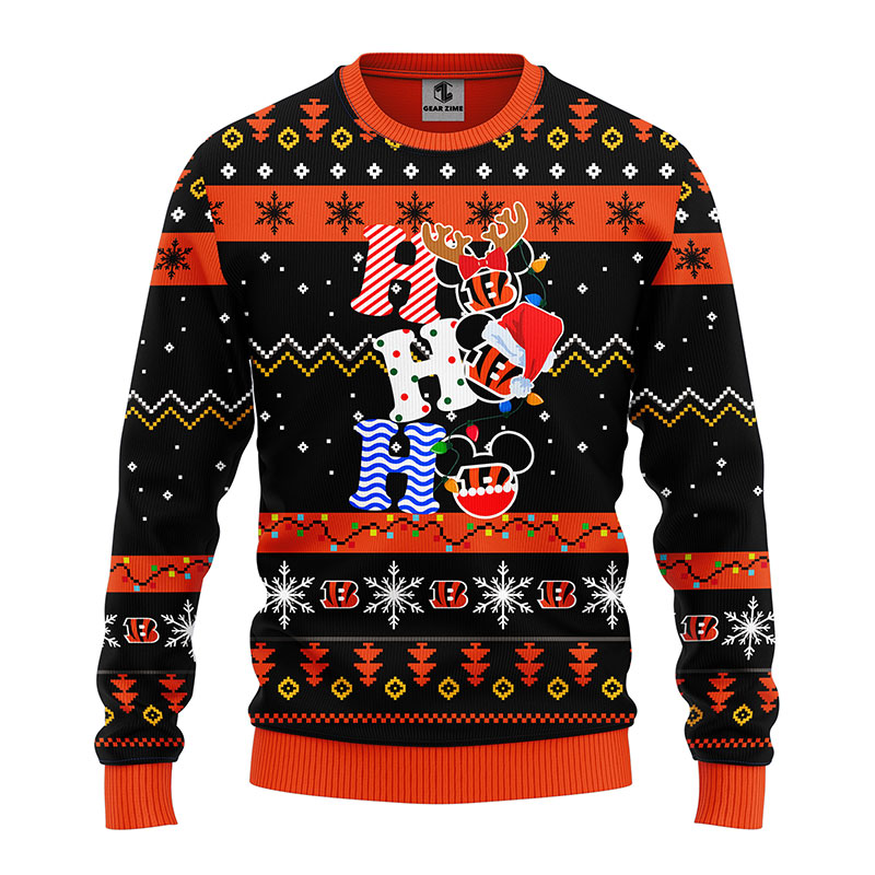 Cincinnati-Bengals-HoHoHo-Mickey-Disney-Christmas-Ugly-Sweater-Bengals-Christmas-Sweater-2