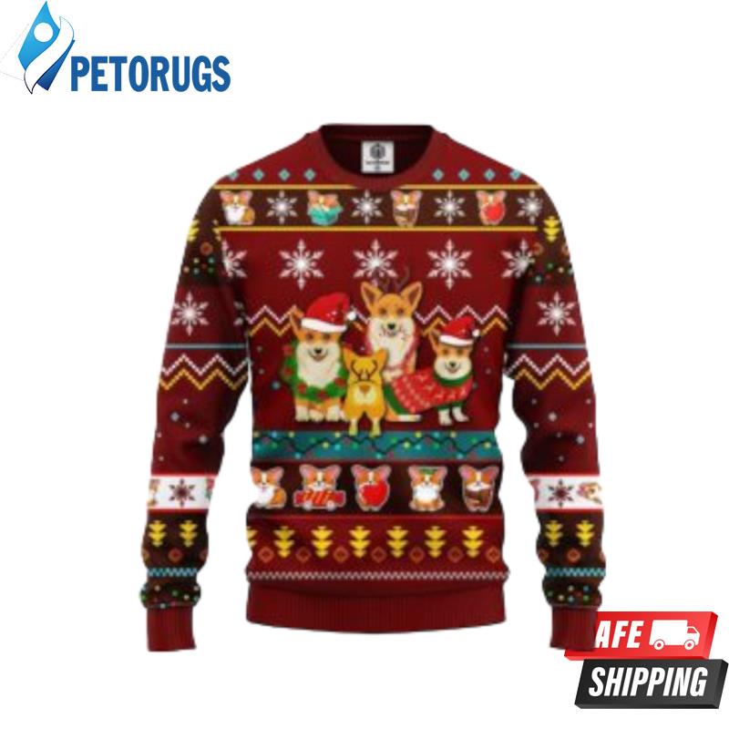 Corgi-Cute-Red-Ugly-Christmas-Sweaters