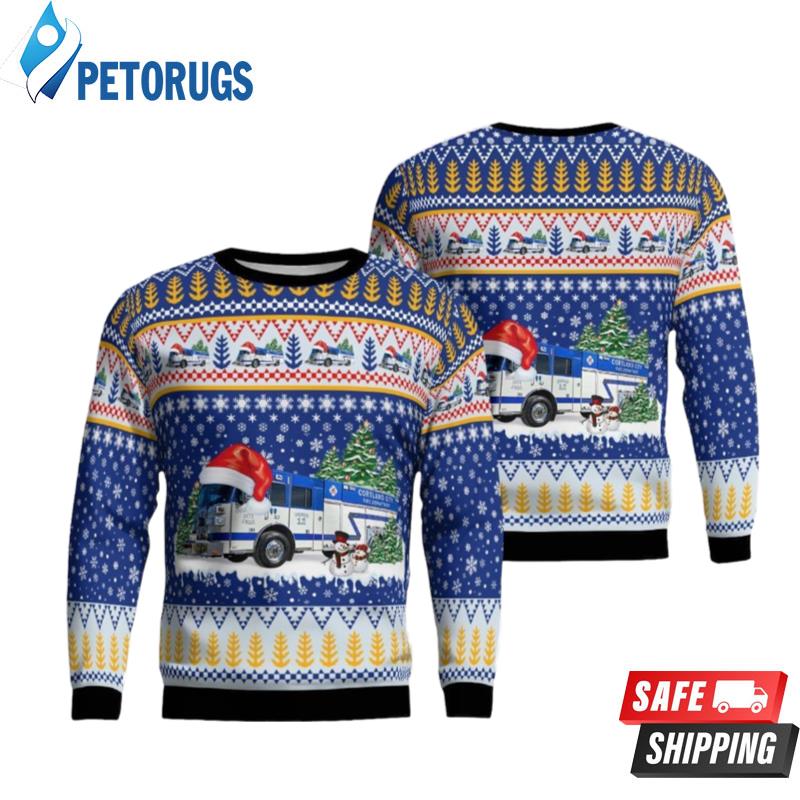 Cortland-City-Fire-Department-Cortland-Ohio-Christmas-Ugly-Christmas-Sweaters