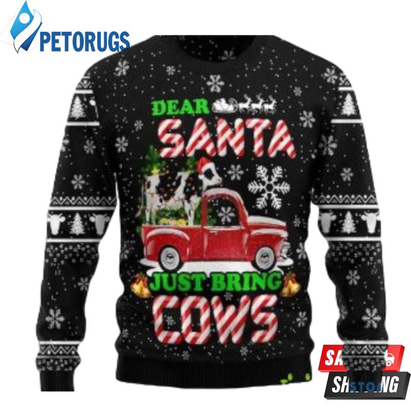 Cow-Red-Truck-Deer-Santa-Ugly-Christmas-Sweaters