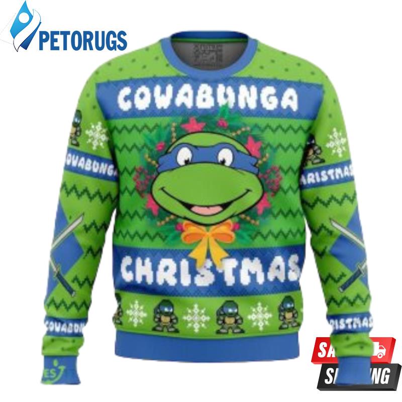 Cowabunga-Christmas-Teenage-Mutant-Ninja-Turtles-Knitted-Christmas-Ugly-Christmas-Sweaters