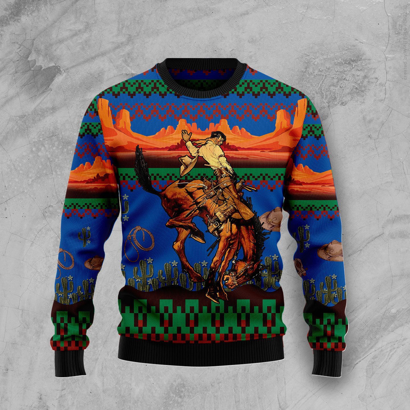 Cowboy-Desert-Christmas-Ugly-Sweater_6029251