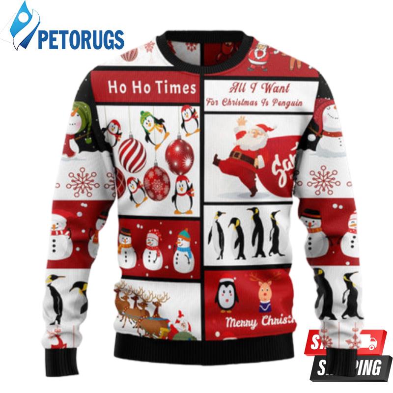 Cute-Penguin-Santa-Claus-Ugly-Christmas-Sweaters-1