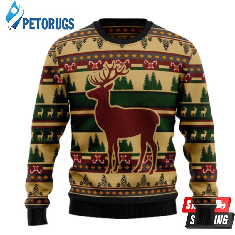 Deer-Pattern-Ugly-Christmas-Sweaters-1