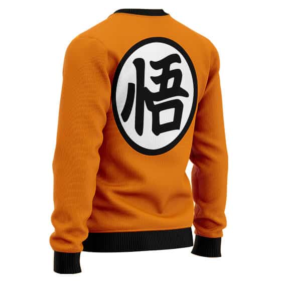 Dragon-Ball-Z-Son-Goku-Kanji-Logo-Orange-Ugly-Sweater-2