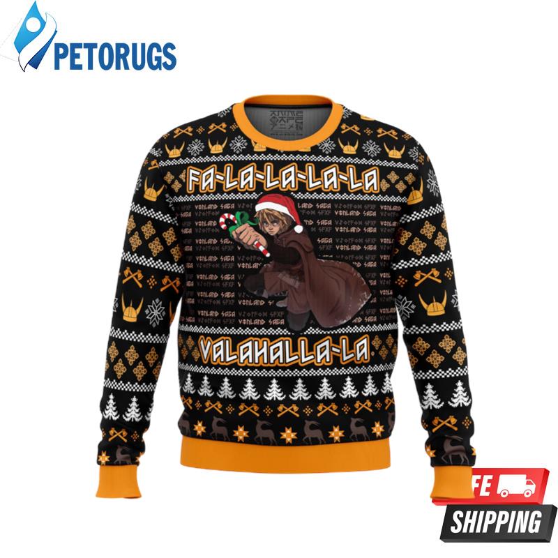 Falalala-Valahalla-Vinland-Saga-Ugly-Christmas-Sweaters