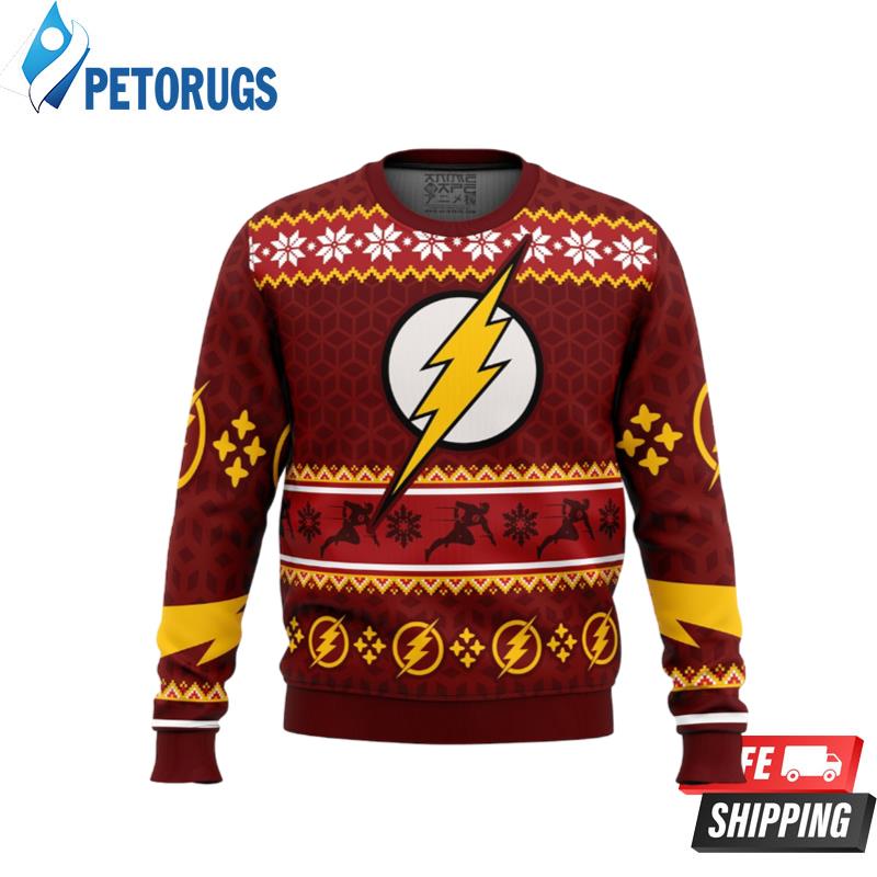 Fast-Christmas-The-Flash-DC-Comics-Ugly-Christmas-Sweaters