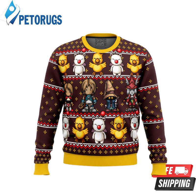 Final-Fantasy-Classic-8bit-Ugly-Christmas-Sweaters