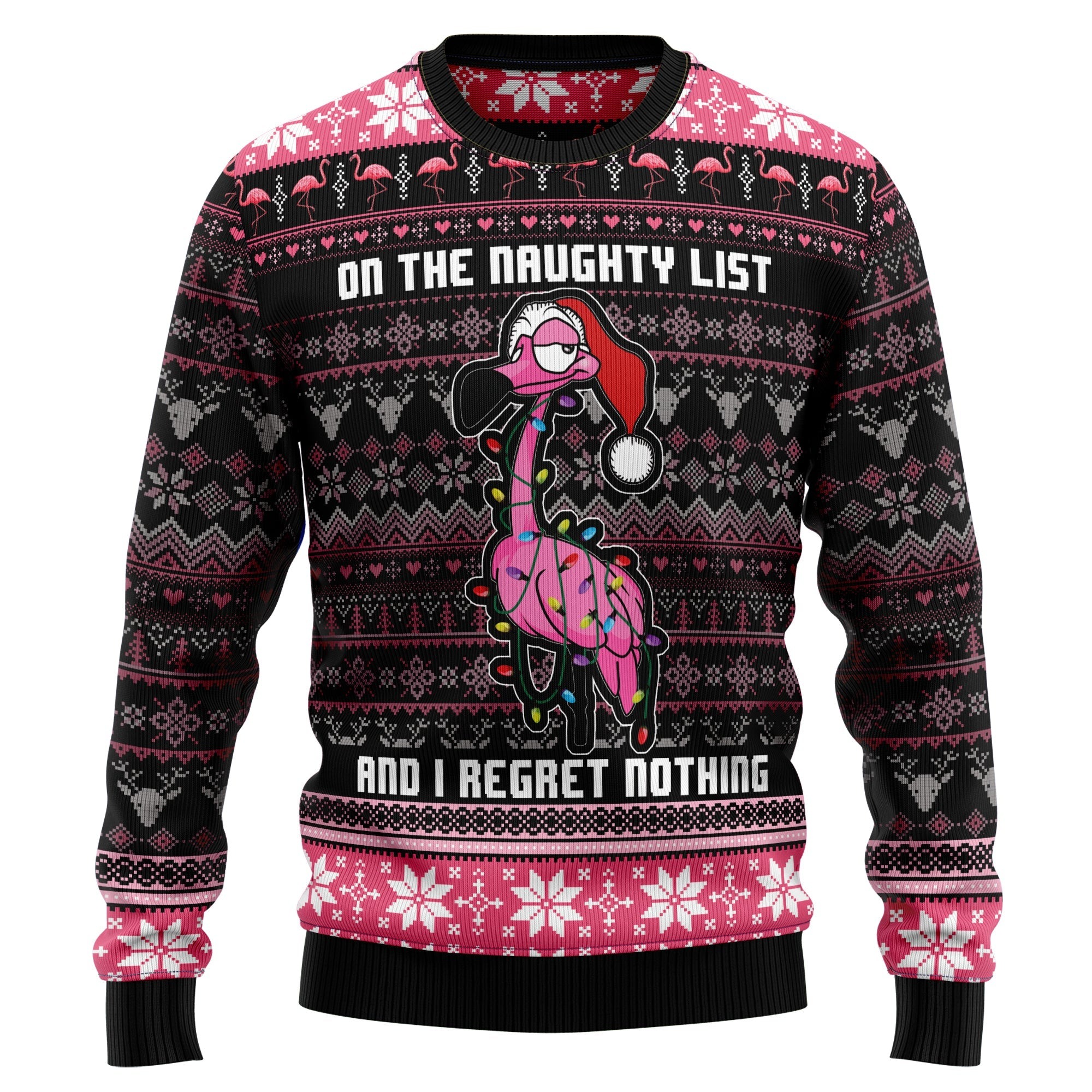 Flamingo-Naughty-List-Sweater-Christmas-Unisex-Flamingo-Holiday-Sweater-1