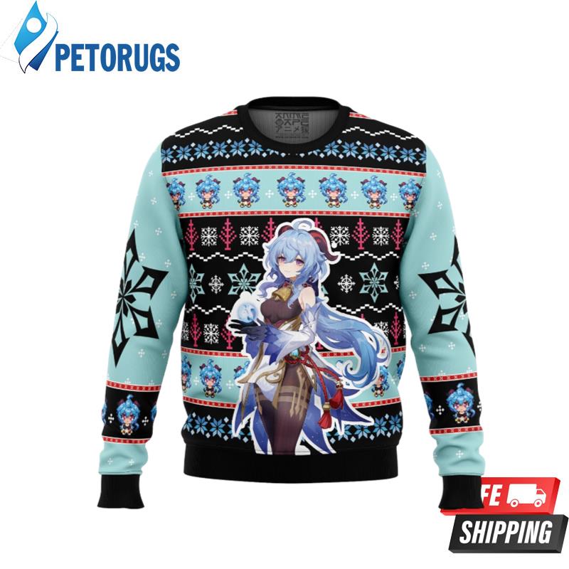 Ganyu-Genshin-Impact-Ugly-Christmas-Sweaters
