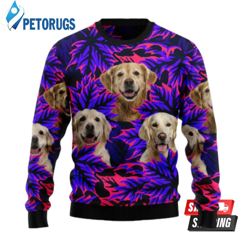 Golden-Retriever-Leaves-Ugly-Christmas-Sweaters-1
