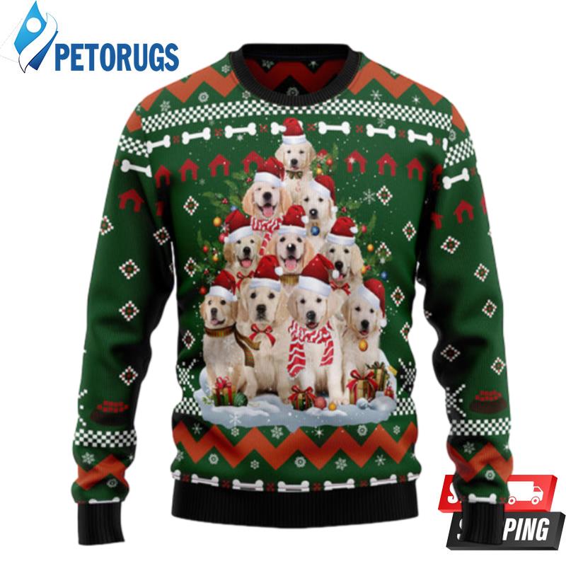 Golden-Retriever-Pine-Tree-Ugly-Christmas-Sweaters-1