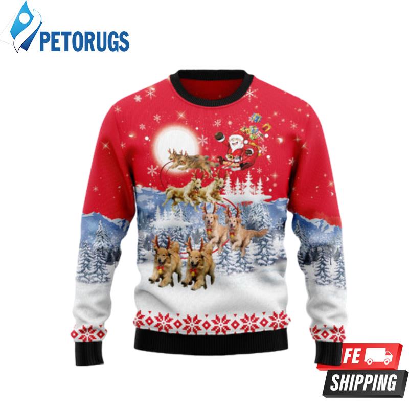 Golden-Retriever-Santa-Claus-Ugly-Christmas-Sweaters