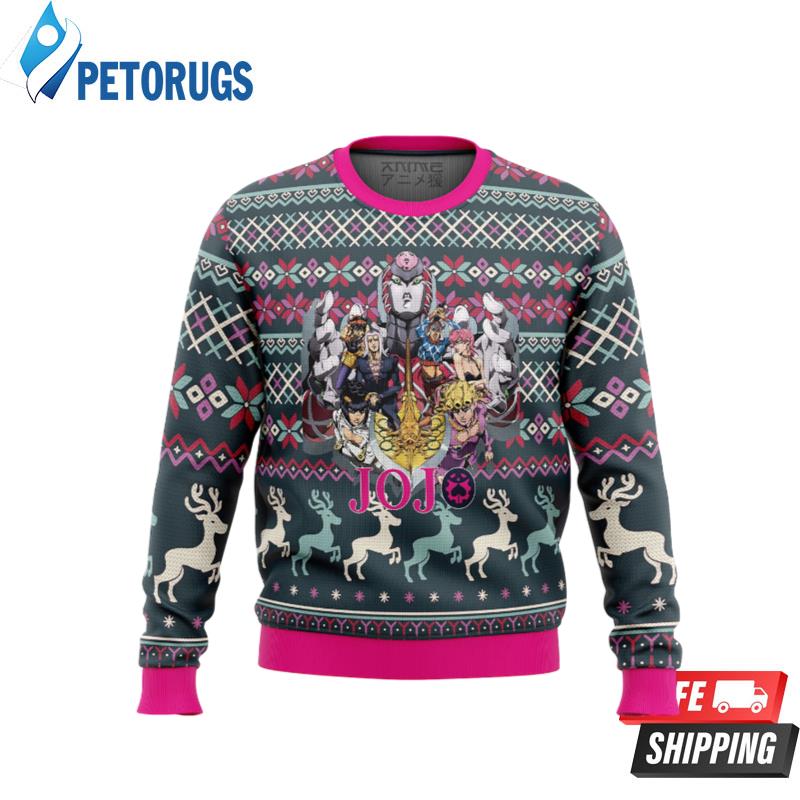 Golden-Wind-Jojos-Bizarre-Adventure-Ugly-Christmas-Sweaters