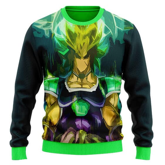 Legendary-Saiyan-Broly-Vibrant-Aura-Ugly-Sweater-1