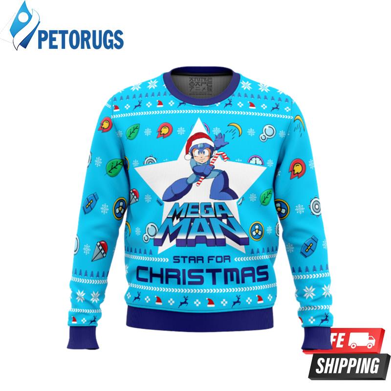 Mega-Man-Mega-Christmas-Ugly-Christmas-Sweaters