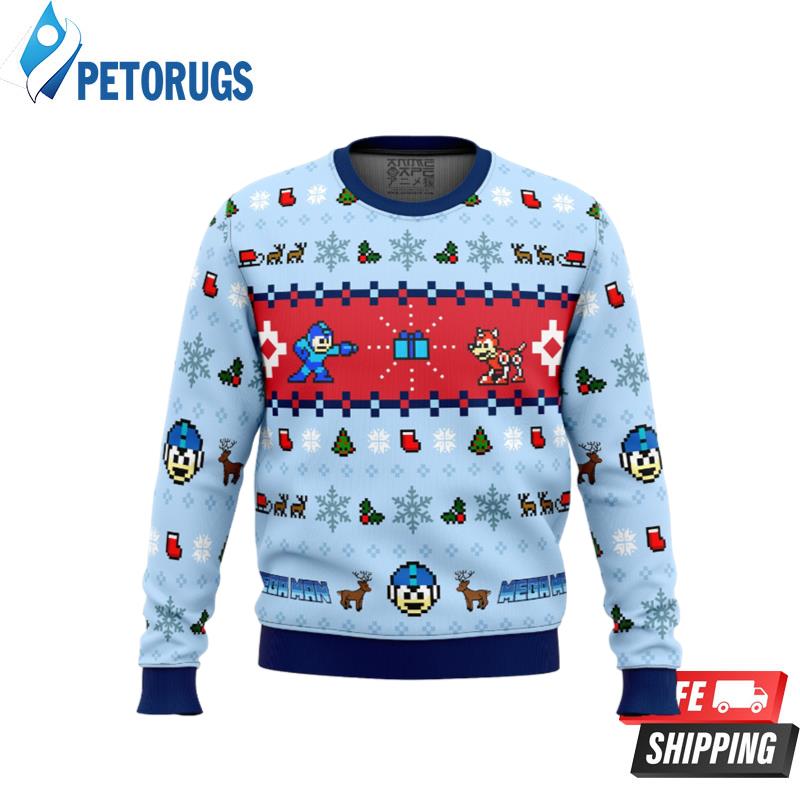Mega-Man-Mega-Holiday-Ugly-Christmas-Sweaters