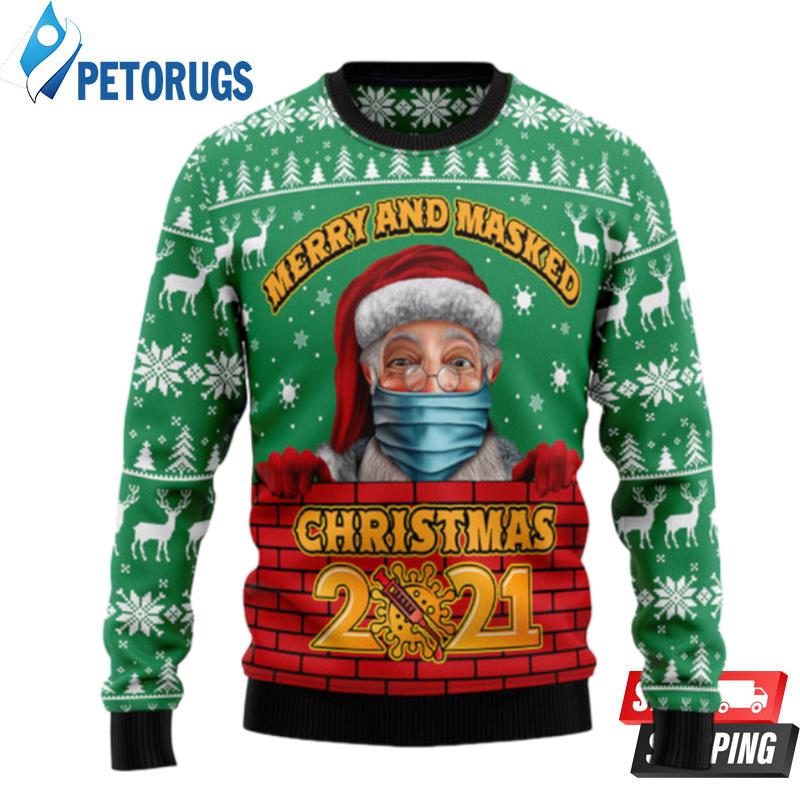 Merry-And-Masked-Christmas-Ugly-Christmas-Sweaters-1