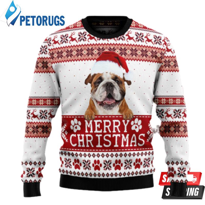 Merry-Christmas-Bulldog-Tg5129-Ugly-Christmas-Sweaters