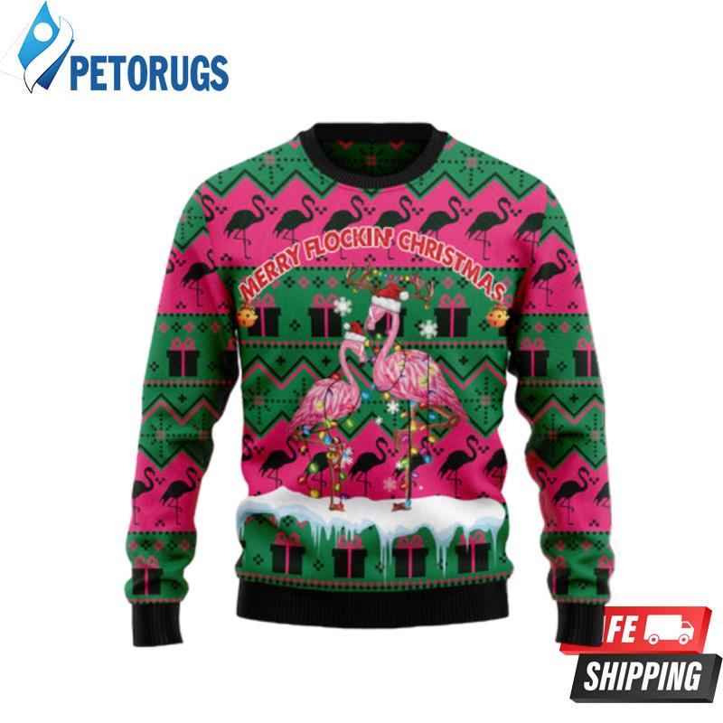 Merry-Flockin-Christmas-Flamingo-Ugly-Christmas-Sweaters