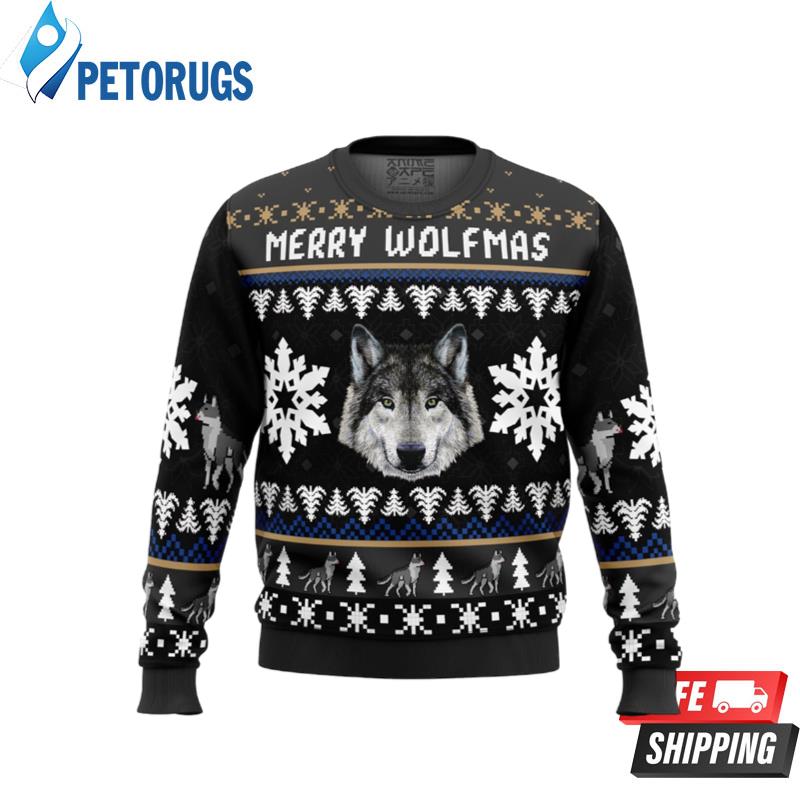 Merry-Wolfmas-Wolf-Ugly-Christmas-Sweaters
