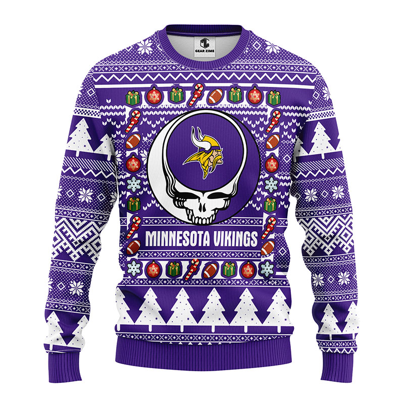 Minnesota-Vikings-Grateful-Dead-NFL-Ugly-Fleece-Sweater-2