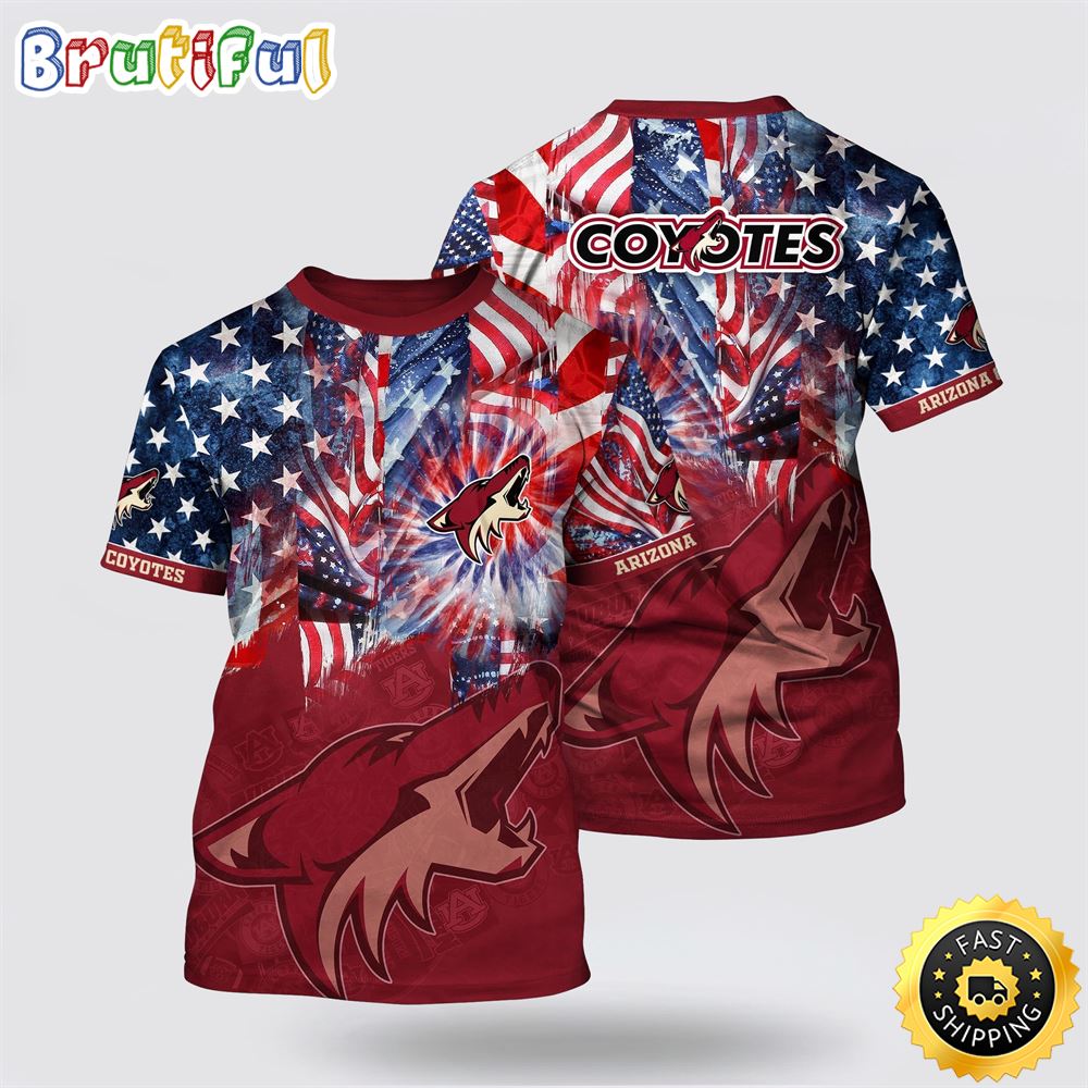 NHL_Arizona_Coyotes_All_Over_Print_T_Shirt_With_American_Independence_Day_Pattern_Summer_T_Shirt_1_aoyye4