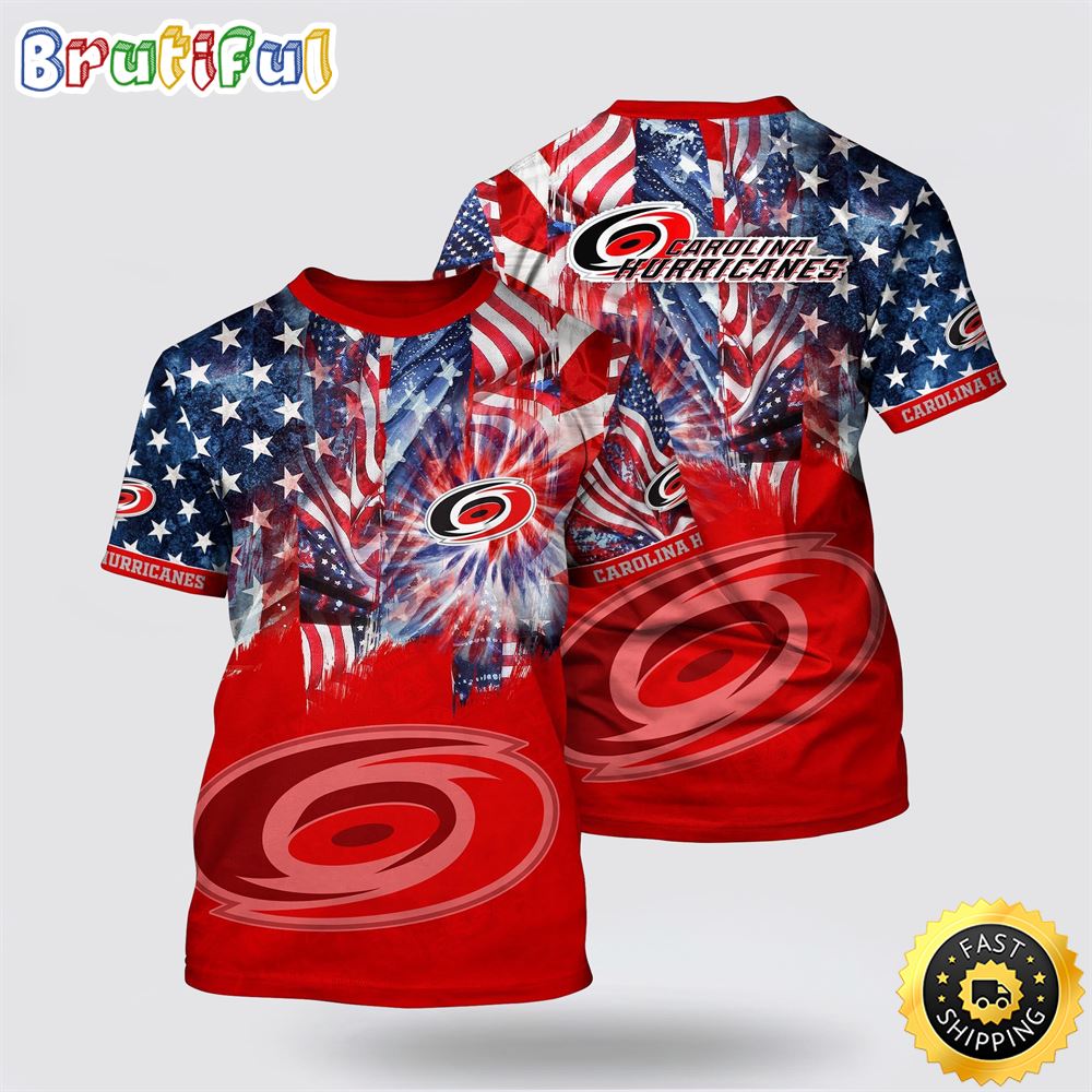 NHL_Carolina_Hurricanes_All_Over_Print_T_Shirt_With_American_Independence_Day_Pattern_Summer_T_Shirt_1_sep5dc