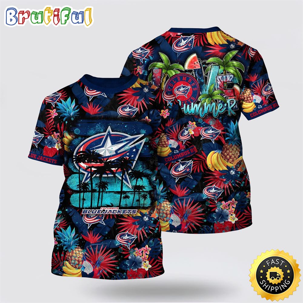 NHL_Columbus_Blue_Jackets_All_Over_Print_T_Shirt_With_Tropical_Fruits_Summer_T_Shirt_1_j2qnoa
