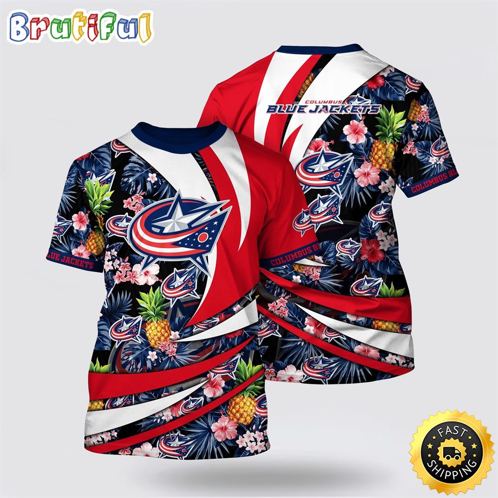 NHL_Columbus_Blue_Jackets_All_Over_Print_T_Shirt_With_Tropical_Pineapple_Summer_T_Shirt_1_cixdoh