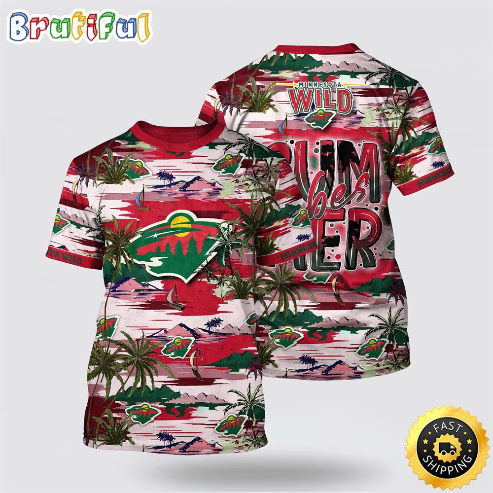 NHL_Minnesota_Wild_All_Over_Print_T_Shirt_Tropical_Desert_Island_Motif_Summer_T_Shirt_1_dveyxh