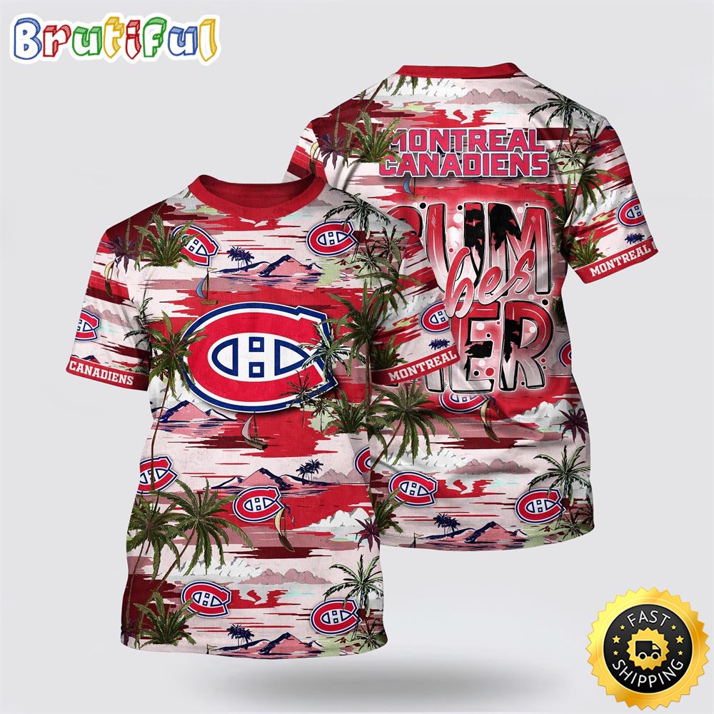 NHL_Montreal_Canadiens_All_Over_Print_T_Shirt_Tropical_Desert_Island_Motif_Summer_T_Shirt_1_ukr44u