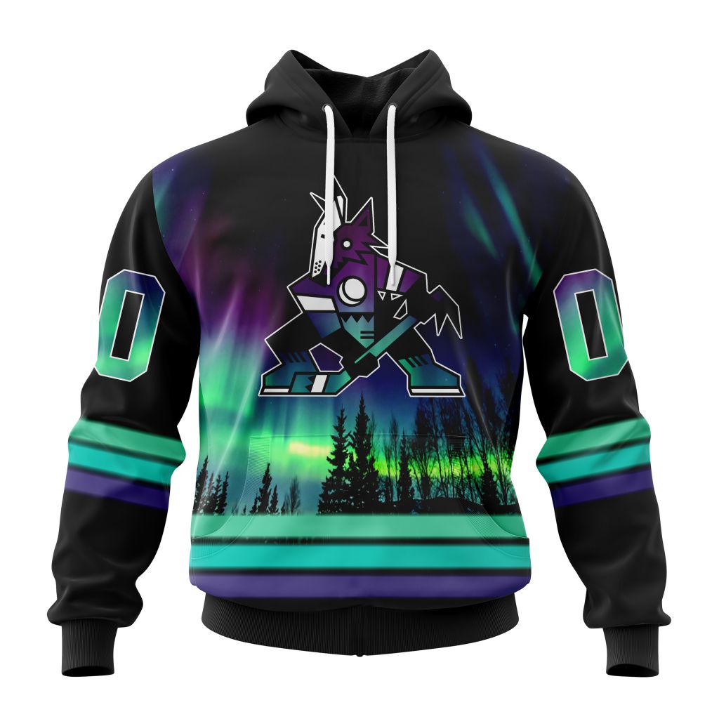 Personalized_NHL_Arizona_Coyotes_Hoodie_Special_Design_With_Northern_Lights_All_Over_Print_3D_Hoodie_Unisex_1_uulenx