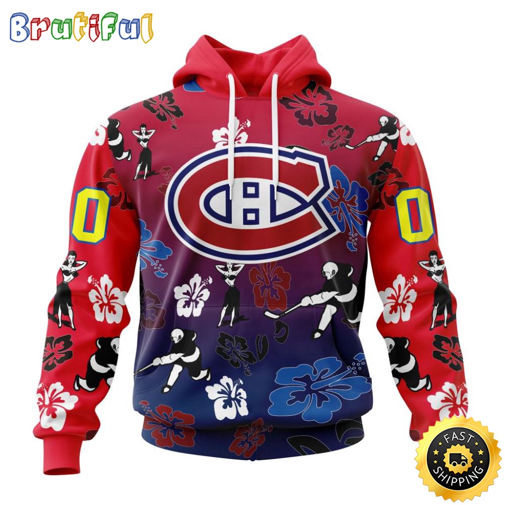 Personalized_NHL_Montreal_Canadiens_Hoodie_Hawaiian_Style_Design_For_Fans_Unisex_3D_Hoodie_zgwf7p