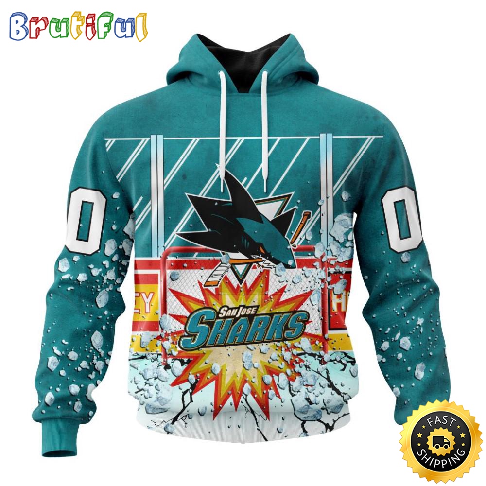 Personalized_NHL_San_Jose_Sharks_Hoodie_With_Ice_Hockey_Arena_3D_Hoodie_Unisex_Tshirt_Hoodie_zfo8hx
