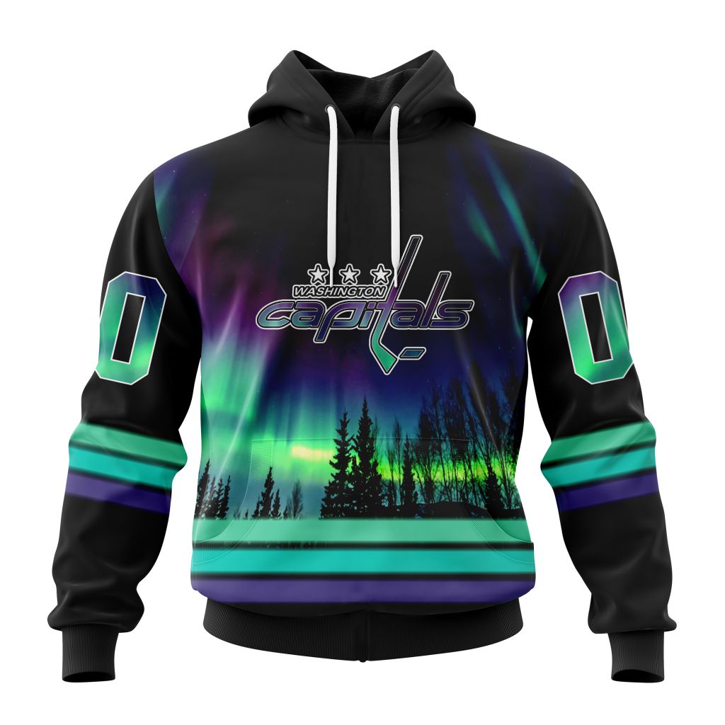 Personalized_NHL_Washington_Capitals_Hoodie_Special_Design_With_Northern_Lights_All_Over_Print_3D_Hoodie_Unisex_1_cagjat