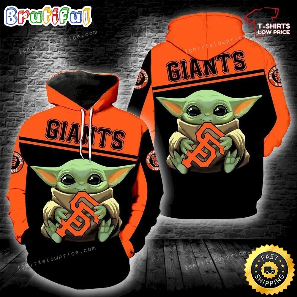San Francisco Giants Baby Yoda Full Print 3d Hoodie And Zipper -