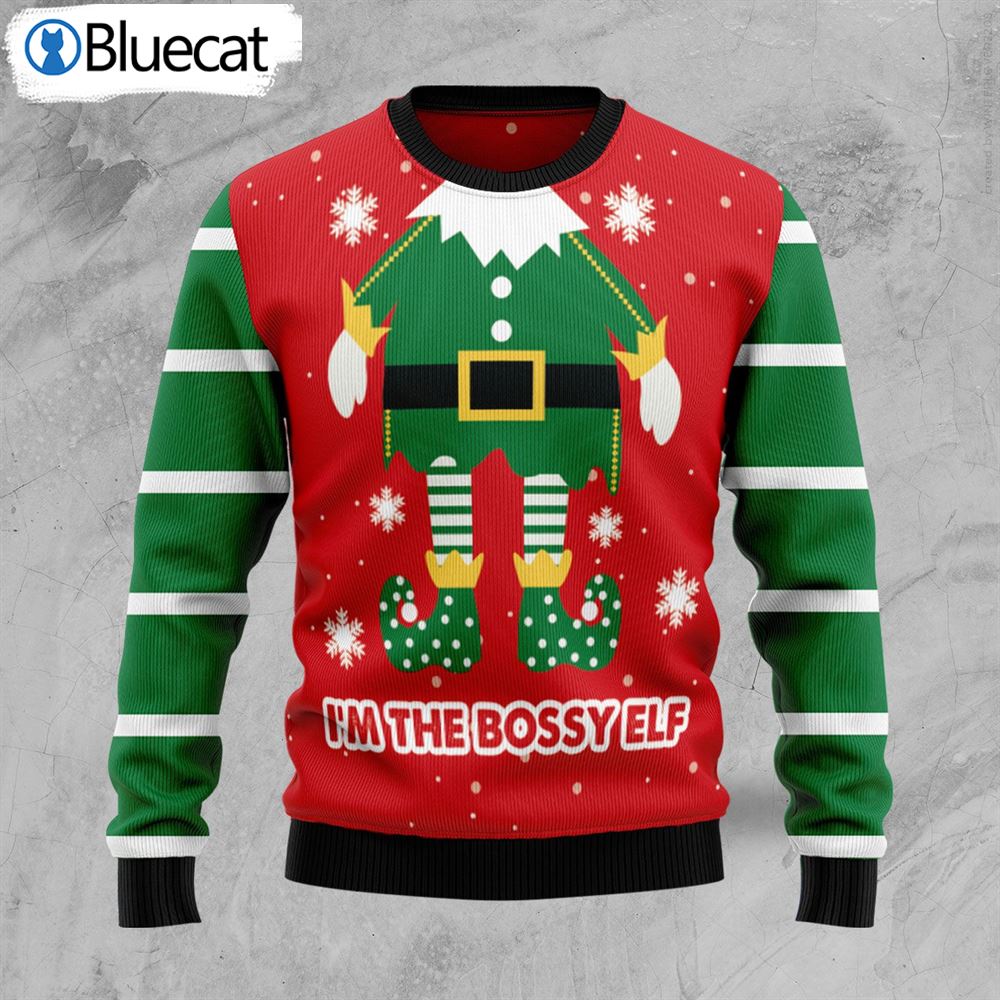 bossy-elf-ugly-christmas-sweater-1