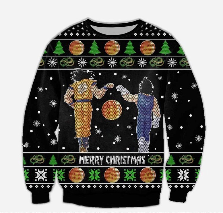 dragon-ball-goku-and-vegeta-christmas-ugly-sweater-sweatshirt-limited-edition