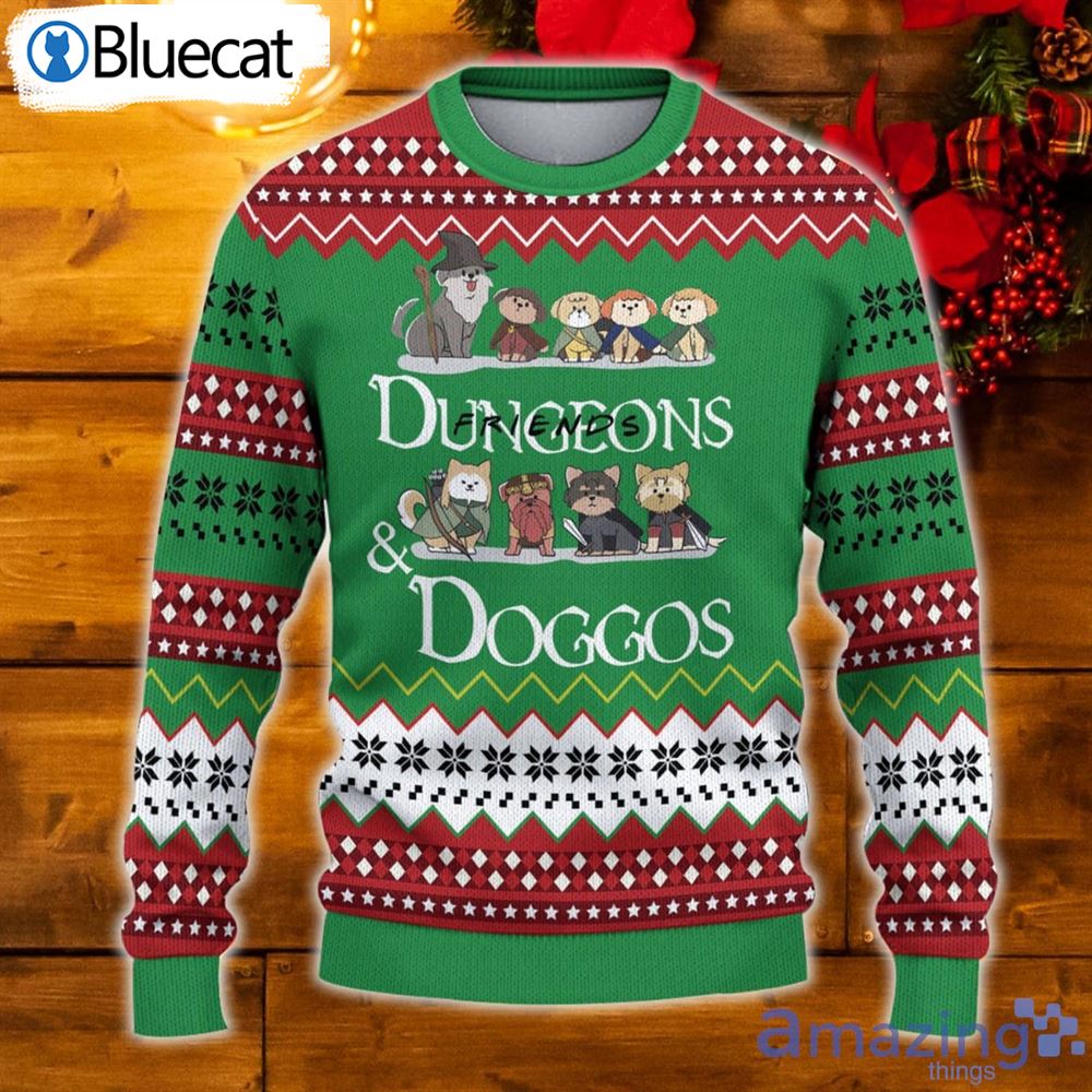 Dungeons & Doggos Ugly Christmas Sweater