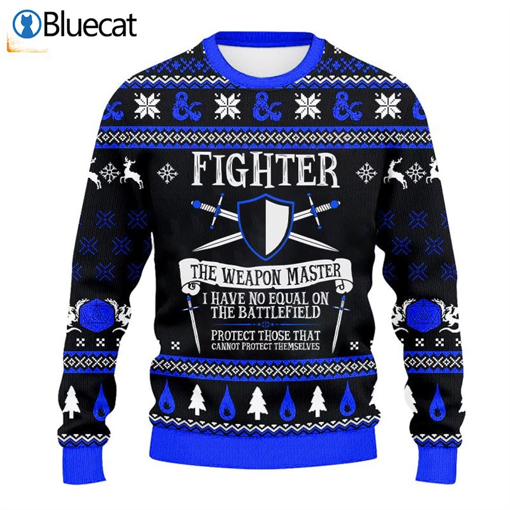 dungeons-dragons-fighter-the-weapon-master-ugly-sweater-1